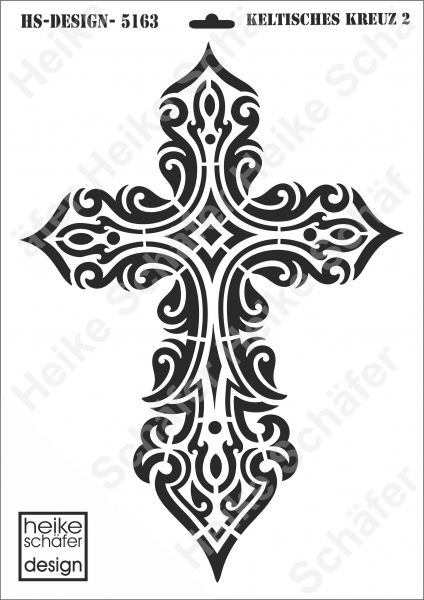 Schablone-Stencil A3 393-5163 Keltisches Kreuz